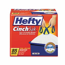 Hefty Cinch Sak Tall 13 Gallon Kitchen Trash Bag