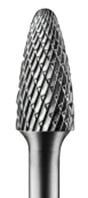 1/2" x 1" x 1/4" Tree shaped Tungsten Carbide Bur Bit