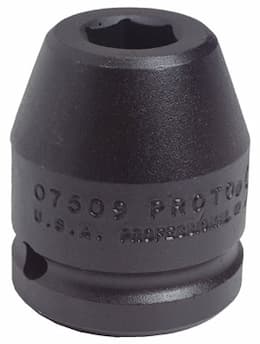 3/4" Drive 1-1/8" 6 Point Black Oxide Impact Socket