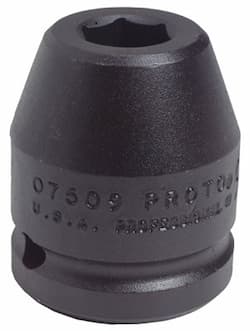 3/4" Drive 1-7/16" 6 Point Black Oxide Impact Socket