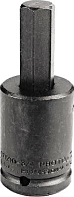 3/4" Drive 1" Black Oxide Hex Bit Impact Socket