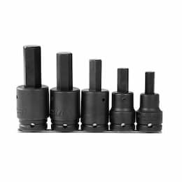 5-Piece Hex Bit Impact Socket Set