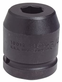 1" Drive 1-1/4" 6 Point Black Oxide Impact Socket