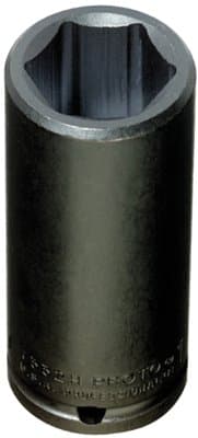 1/2" Drive 1-1/4" 6 Point Black Oxide Impact Socket