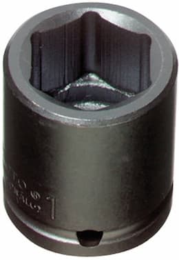 1/2" Drive 1-1/4" 6 Point Black Oxide Impact Socket