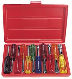 11 Piece Heat Treated Steel Nut Driver Set