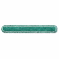 Green, Microfiber Cut-End HYGEN Dust Mop Heads With Fringe-60-in