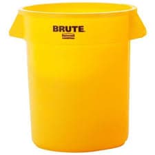 Brute Yellow Round 32 Gal Containers