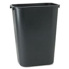 Black 28 qt. Fiberglass Wastebaskets