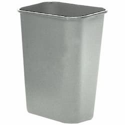 Gray Soft Molded Plastic 41-1/4 qt. Wastebasket