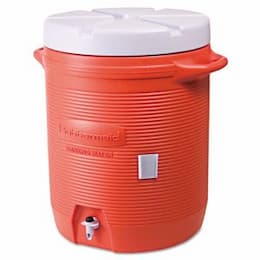 Orange 10 Gallon Cooler