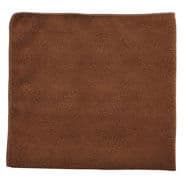 16" Brown Multipurpose Microfiber Cloths