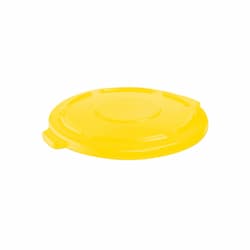 Vented Brute 44 Gallon Trash Can Lid, Yellow