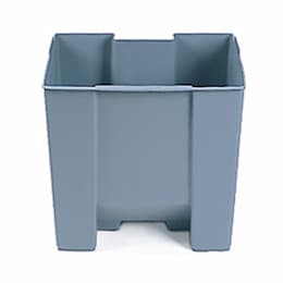 Gray, Plastic 15 Gallon Step-On Rigid Liner