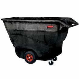 Rubbermaid 1 Cubic Yard Tilt Truck, Black