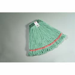 Green, Medium Cotton/Synthetic Web Foot Wet Mops- 1-in Green Headband