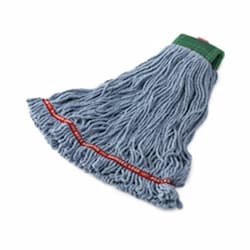 Blue, Medium Cotton/Synthetic Shrinkless Swinger Loop Wet Mop Heads