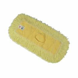 Yellow, Looped End Trapper Commercial Dust Mop- 5 x 12