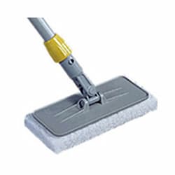 Gray, Plastic Upright Scrubber Pad Holder with Threaded Adapter
