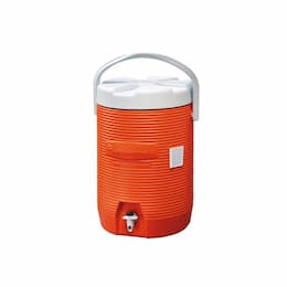 Orange, Water Cooler-12.5dia x 16.75h