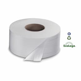 White, 2-Ply 8.8-in Diameter Universal Jumbo Bath Tissue-3.6-in x 1000-ft.