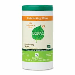 7th Generation Disinfecting and Cleaning Wipes, 8-in x 7-in, White