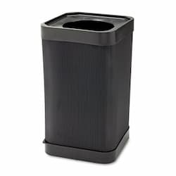 38 Gallon Black Top Open Receptacle