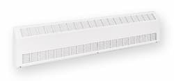 750W White Sloped Commercial Baseboard Heater 120V Low Density