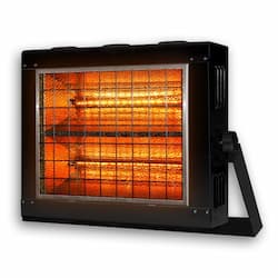 2000W Black, Weather-Resistant Infrared Radiant Heater 240 V