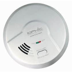 IoPhic Smoke & Fire Alarm, 9V Battery Operated