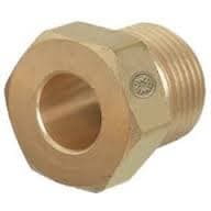 Argon, Helium, and Nitrogen Gas Brass Regulator Inlet Nut