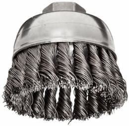 4" Single Row Knot Wire Cup Brush