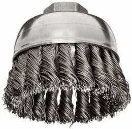 4" Single Row Wire Cup Brush