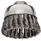3.5" Crimped Wire Cup Brush with .014" Bristle Diameter