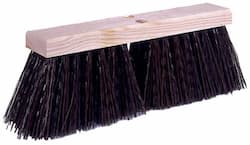 16" Street Broom Brown Synthetic Fill Fiber