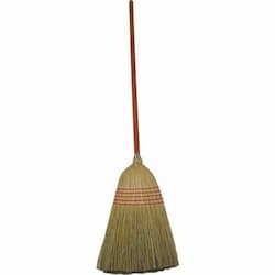 Straight Wooden Handle Corn/Sotol Warehouse Broom