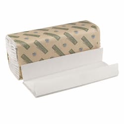 Green Seal Certified White C-Fold Hand Paper Towels, 150 Towels