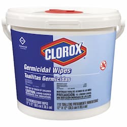 Clorox Germicidal Wipes in Container 12X12