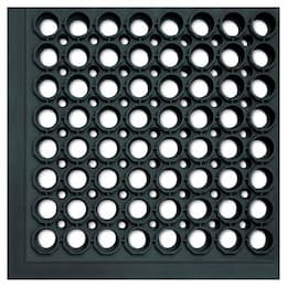 Safewalk-Light Black Anti-Fatigue Drainage Mats 36X60X0.5