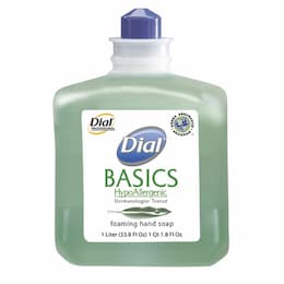 Dial Basics HypoAllergenic Foam Lotion Soap 1 Liter Refill Bottle