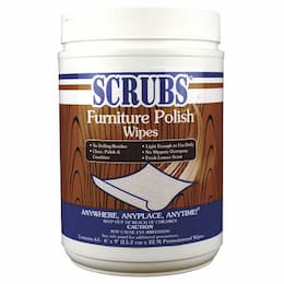 Scrubs Lemon Scented Furniture Polish Wipes