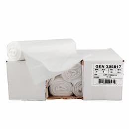 General Supply Clear High-Density 12 Micron 33 Gallon Can Liner