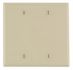 GP 2-Gang Blank Plastic Wall Plate, Ivory