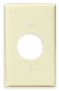 GP 1-Gang Plastic Receptacle Wall Plate, Almond