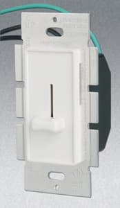 Single Pole 700W Slide Dimmer, White