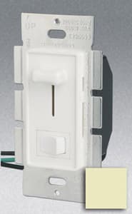 GP Single Pole 700W Slide Dimmer w/ Rocker Switch, Ivory