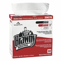 Brawny Industrial White All-Purpose Wipers in Dispenser Box