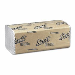 SCOTT White Single-Fold Paper Towels
