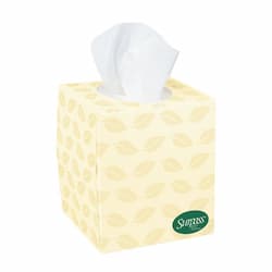 SURPASS BOUTIQUE GreenSeal White 2-Ply Facial Tissue in Flat Box