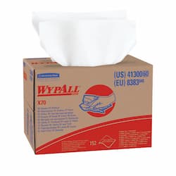 WypAll X70 White Manufactured Rags in BRAG Box